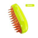 Green and orange scalp massager on a white background