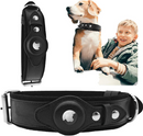 Leather AirTag Dog Collar