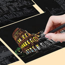 DIY Night Scene Scratch Art