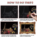 DIY Night Scene Scratch Art