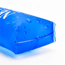Blue gel pack with brand name on a white background