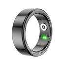 Smart ring with green light on a white background
